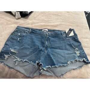Abercrombie & Fitch Distressed Denim Shorts